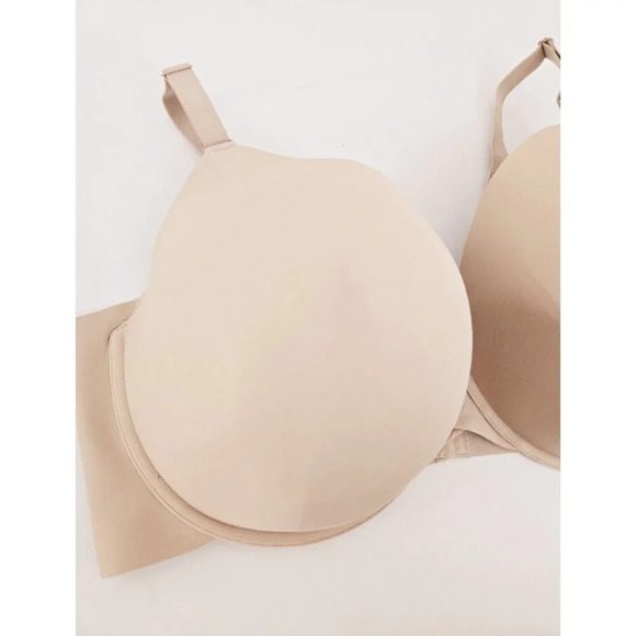 Cacique Lot Of 2 Full Coverage Figure Lined Underwire Beige Grey Lace Bra 46G - Picture 6 of 16